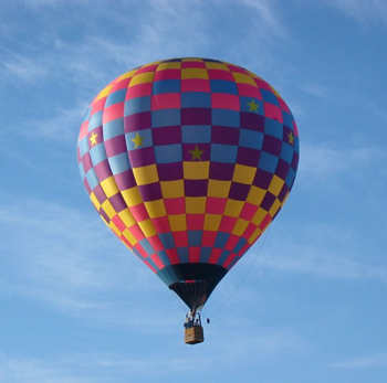 Colorful Balloon in a Blue Sky